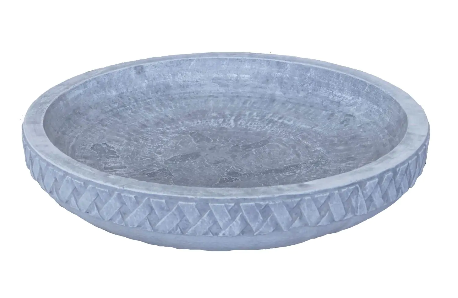  Product image 3 of the product “Semarang - Bowl with geometrical motif, Ø 50 cm | cast stone ”